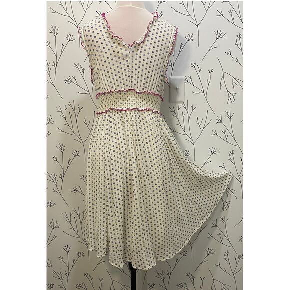 LILKA by ANTHROPOLOGIE Maggie Embroidered Paisley Vneck Dress MEDIUM Flowy Boho - Picture 5 of 7